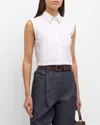 Brunello Cucinelli Stretch-cotton Poplin Monili Shirt In C159 White