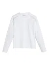 Brunello Cucinelli Monili Cotton T-shirt In White
