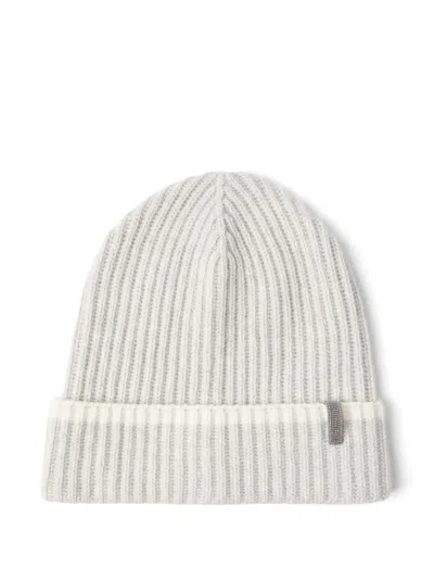 Brunello Cucinelli Monili-detail Beanie Hat In Neutrals