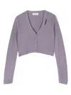 Brunello Cucinelli Monili-detail Cardigan In Purple