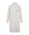 Brunello Cucinelli Monili-detail Cashmere Knitted Dress In White