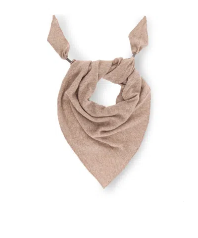 BRUNELLO CUCINELLI MONILI DETAIL CASHMERE SCARF