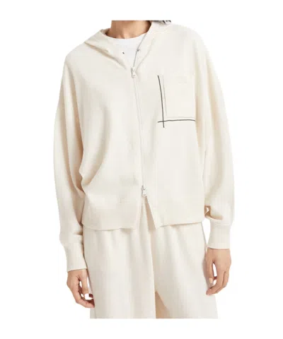 Brunello Cucinelli Monili-detail Hoodie In White