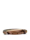 Brunello Cucinelli Monili-detail Leather Belt In Brown