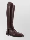 Brunello Cucinelli Women Classic Leather Boot With Precious Spurs