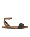 Brunello Cucinelli Bead-embellished Suede Sandals In Brown