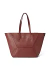 Brunello Cucinelli Monili-detail Leather Tote Bag In Brown