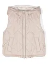 Brunello Cucinelli Monili-detail Padded Gilet In Neutrals