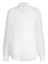 Brunello Cucinelli Monili-detail Silk Shirt In White