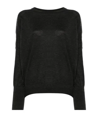 Brunello Cucinelli Monili-detail Sweater In Black