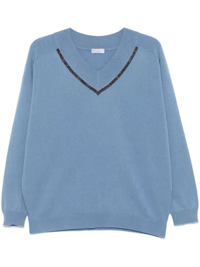 Brunello Cucinelli Monili-detail Sweater In C9689
