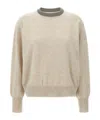 Brunello Cucinelli Monili-detail Sweater In Nude