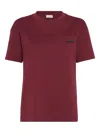Brunello Cucinelli Monili-chain Patch-pocket T-shirt In Red