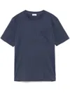 Brunello Cucinelli Crew Neck Short Sleeve Top In Blue