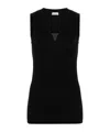 Brunello Cucinelli Monili Chain-embellished Tank Top In Black