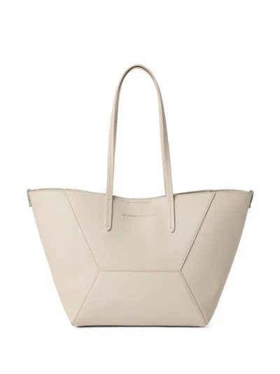 BRUNELLO CUCINELLI SMALL BC DUO LEATHER TOTE BAG