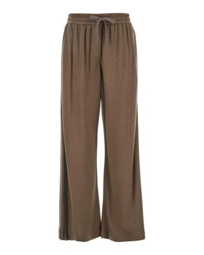 Brunello Cucinelli Monili-detail Track Pants Cocoa