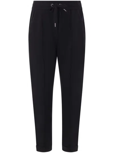 BRUNELLO CUCINELLI MONILI-DETAIL TRACK TROUSERS