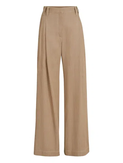 Brunello Cucinelli Monili-detail Trousers In Animal Print