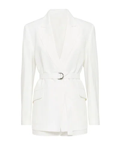 BRUNELLO CUCINELLI BRUNELLO CUCINELLI BELTED WAIST JACKET