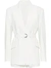 Brunello Cucinelli Monili-detail Twill Blazer In White