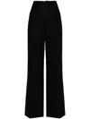 Brunello Cucinelli Monili-detail Wide-leg Trousers In Black