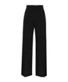 Brunello Cucinelli Monili Detail Wide-leg Trousers In Black