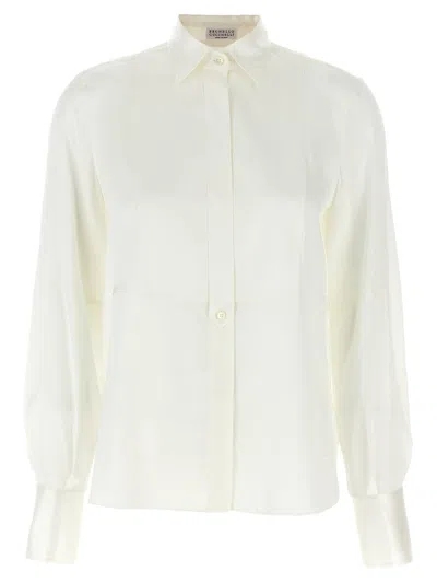 BRUNELLO CUCINELLI MONILI-DETAILED LONG-SLEEVED SHIRT