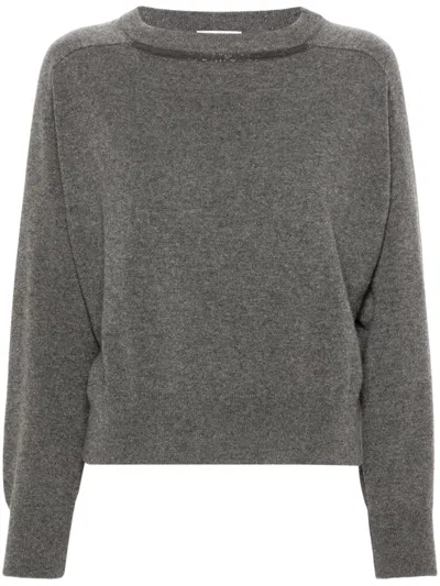 Brunello Cucinelli Monili-detailed Sweater In Black