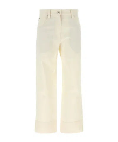 Brunello Cucinelli Monili Detailed Wide Leg Trousers