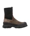 Brunello Cucinelli Monili-embellished Slip-on Ankle Boots In Black