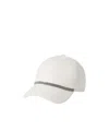 Brunello Cucinelli Panelled Linen Baseball Cap With Curved Brim In White