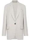 Brunello Cucinelli Single-breasted Suit In White