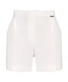Brunello Cucinelli Monili-embellished Cotton Shorts In White