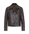 Brunello Cucinelli Monili-embellished Cropped Jacket In Black