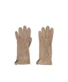 Brunello Cucinelli Monili Embellished Gloves In Neutral