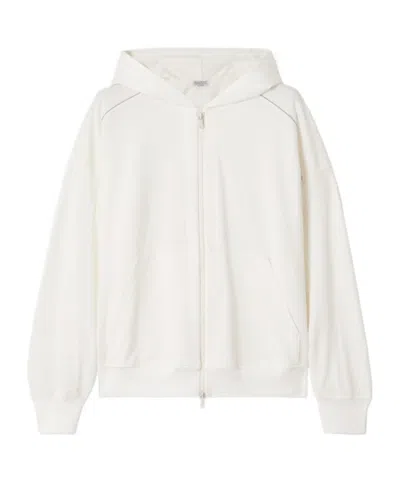 Brunello Cucinelli Monili-embellished Hoodie In Beige