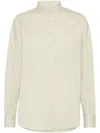 Brunello Cucinelli Jacquard-hemd Mit Monili-verzierung In Gelb