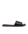 Brunello Cucinelli Monili-embellished Leather Slides In Black