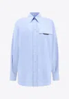 Brunello Cucinelli Women Shirt With Iconic Jewelry Detail In Blue