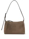 Brunello Cucinelli Suede Bc Duo Bag With Shiny Details In Brown