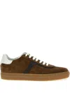 Brunello Cucinelli Monili-embellished Sneakers In Brown