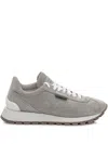 Brunello Cucinelli Monili-embellished Sneakers In Grey