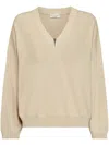 Brunello Cucinelli Monili-embellished Sweater In Nude
