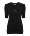 Brunello Cucinelli Monili-embellished T-shirt In Black