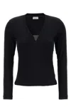 Brunello Cucinelli Monili Chain-embellished T-shirt In Black