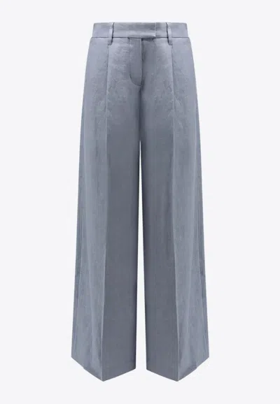 Brunello Cucinelli Monili Embellished Wide-leg Pants