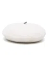 Brunello Cucinelli Monili-embellished Wool Hat In White