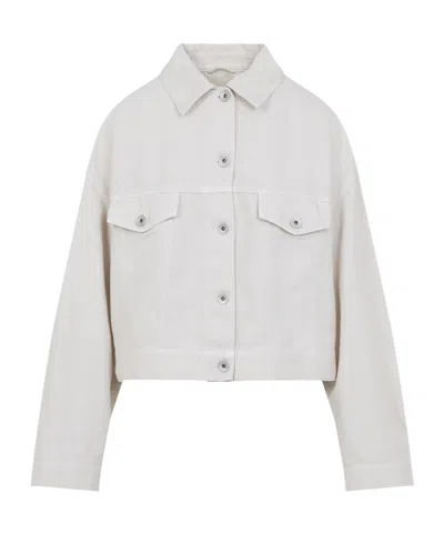 Brunello Cucinelli Monili-embellishment Button-up Jacket In Neutral