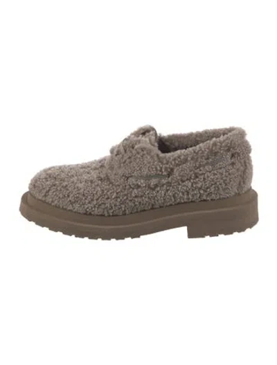 Pre-owned Brunello Cucinelli Monili Fur Oxfords In Multi